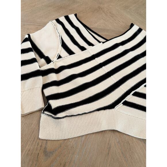 Free People We The Free Crossroads striped Pullover sweater size xs - Picture 3 of 6